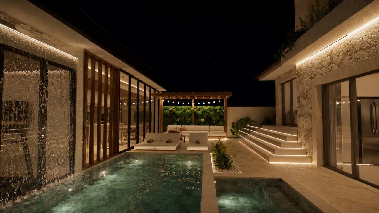 Fachada interna noite